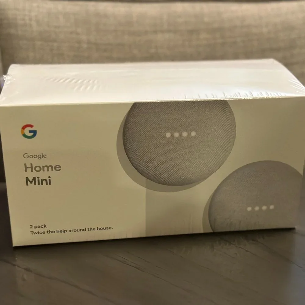 SEALED Google Home Mini 2 Pack NWT